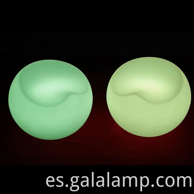 Silla redonda de iluminación LED moderna y mesa de mesa